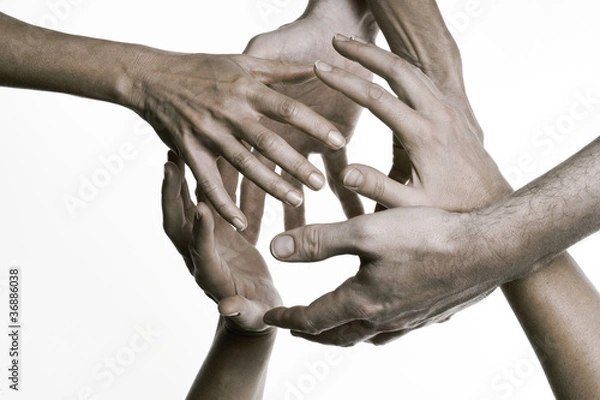 Obraz Hände umfassen einander