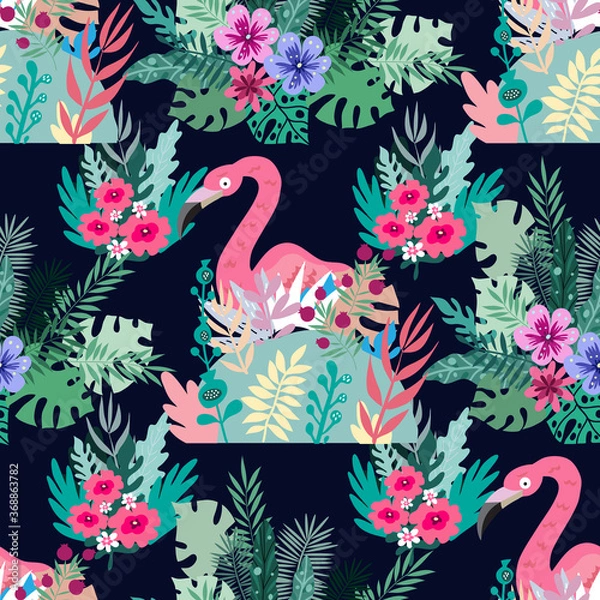 Fototapeta Flamingo pattern 2