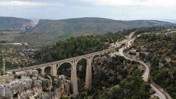 Fototapeta bridge over the river
