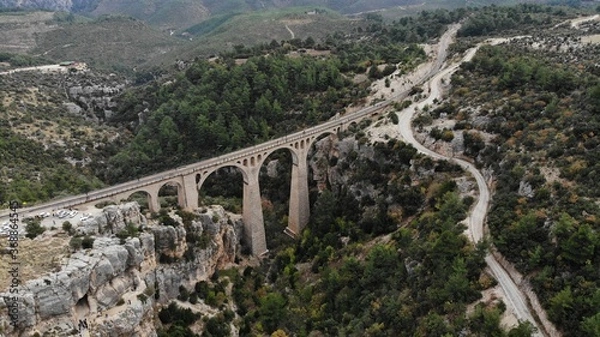 Fototapeta bridge over the river
