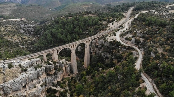 Fototapeta bridge over the river