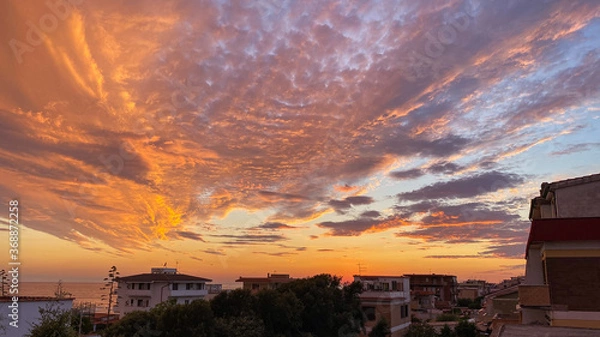 Obraz sunset in the city