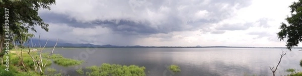 Obraz storm clouds over the estuary