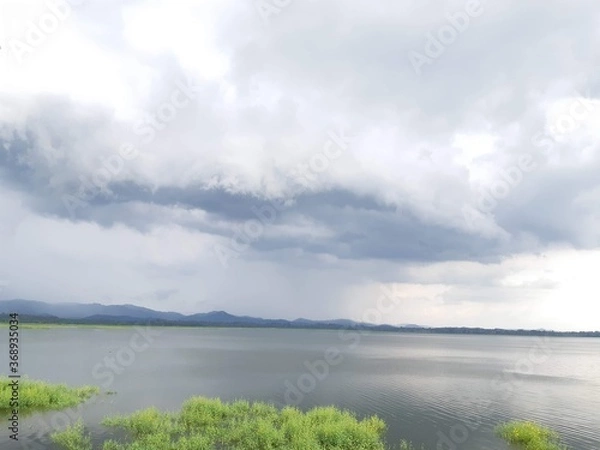 Obraz storm clouds over the estuary