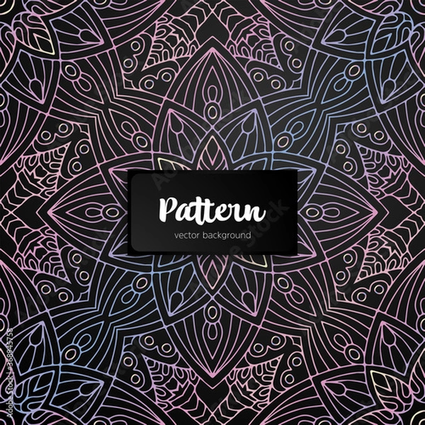 Fototapeta African background vector seamless pattern