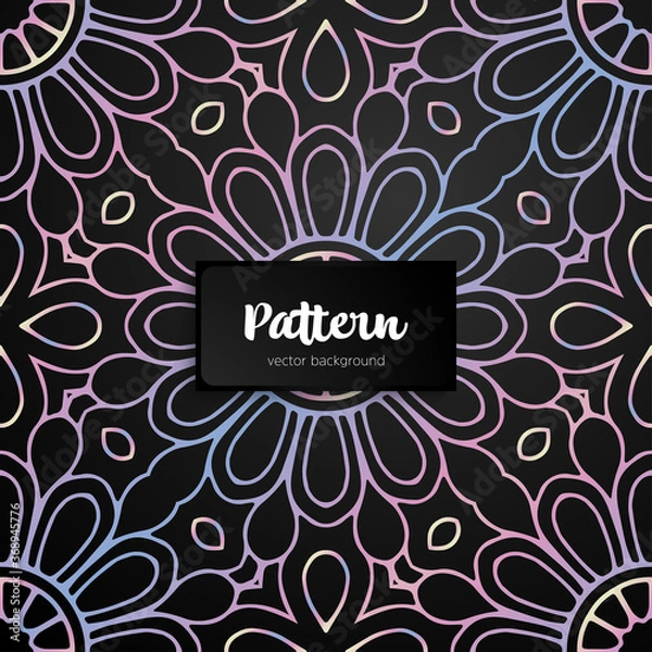 Fototapeta African background vector seamless pattern