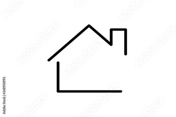 Fototapeta Property Line Icon. Editable Stroke.