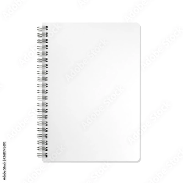 Fototapeta Notepad mockup on white background