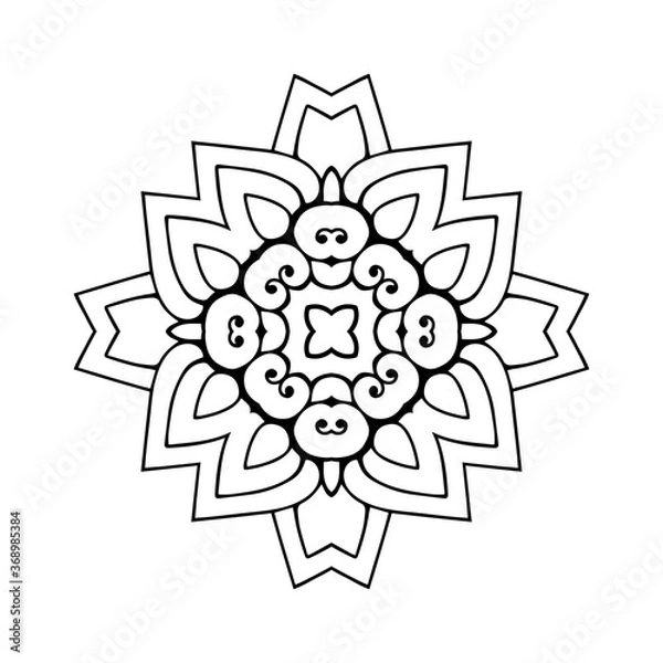 Obraz Mandala. Vintage indian decorative elements