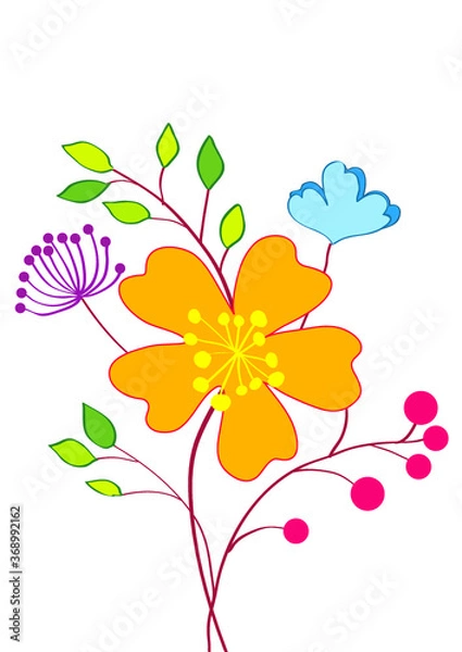 Obraz abstract floral background