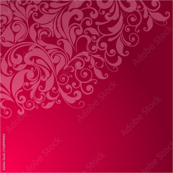 Obraz red floral background