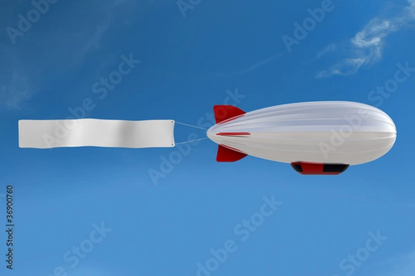 Obraz Zeppelin mit Banner