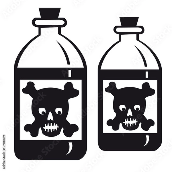 Obraz Bouteille poison danger
