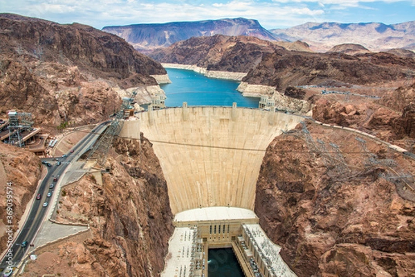 Fototapeta Hover Staudamm, Nevada, USA