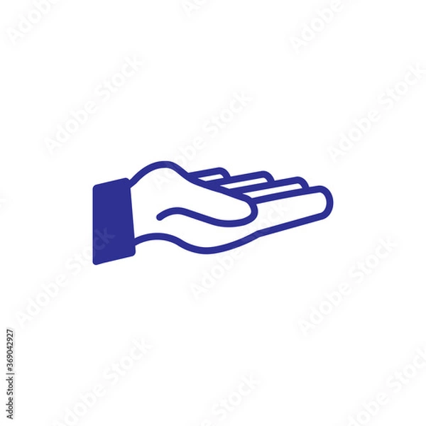 Fototapeta Hand icon vector