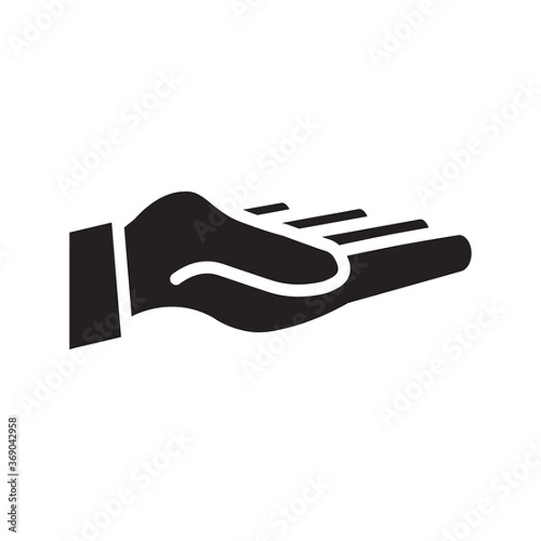 Fototapeta Hand icon vector template