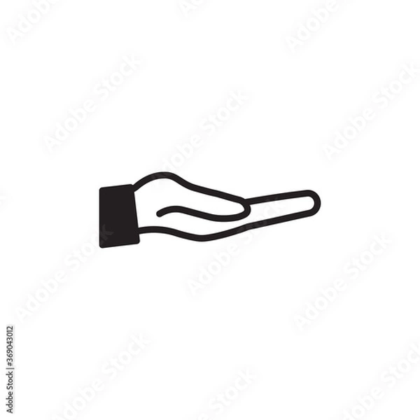 Fototapeta Hand icon vector