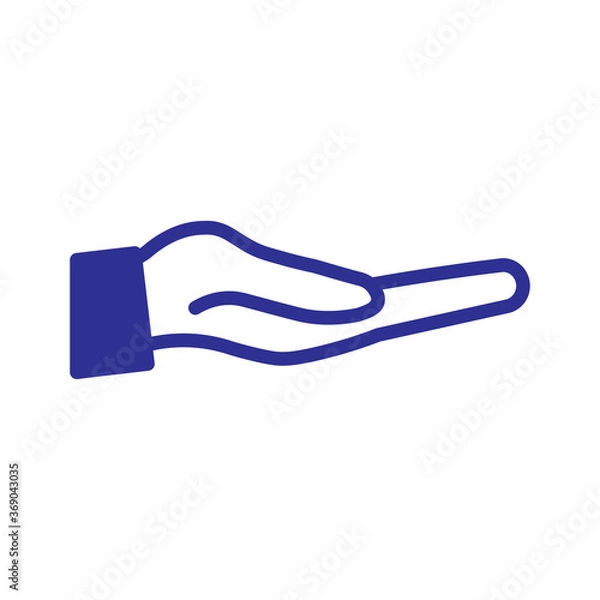 Fototapeta Hand icon vector