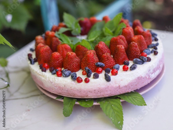 Obraz cake with strawberries