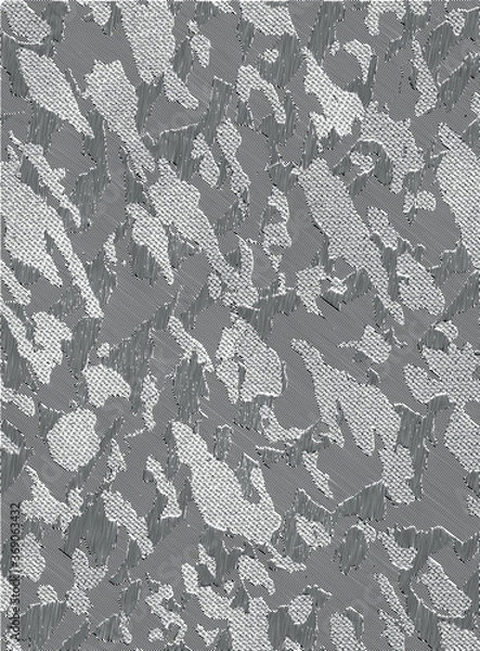 Fototapeta A Distressed overlay texture of natural fur, grunge vector background. abstract halftone vector illustration. EPS 10