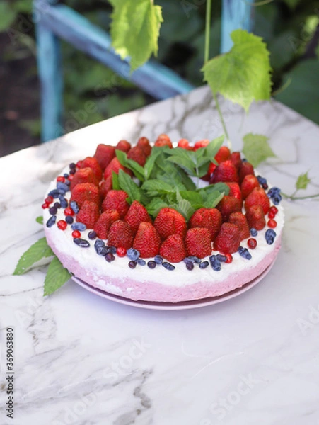 Obraz cake with strawberries