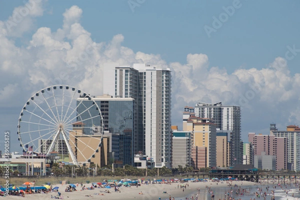 Obraz Myrtle Beach Cityscape with Sky Wheel