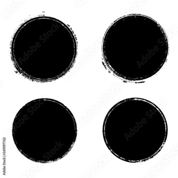 Fototapeta Grunge post Stamps Collection . Banners, Insignias , Logos, Icons, Labels and Badges Set . vector distress textures.blank shapes.