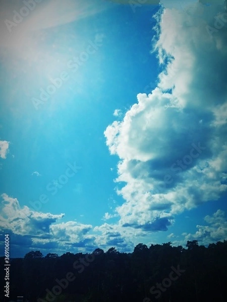 Obraz sun and clouds