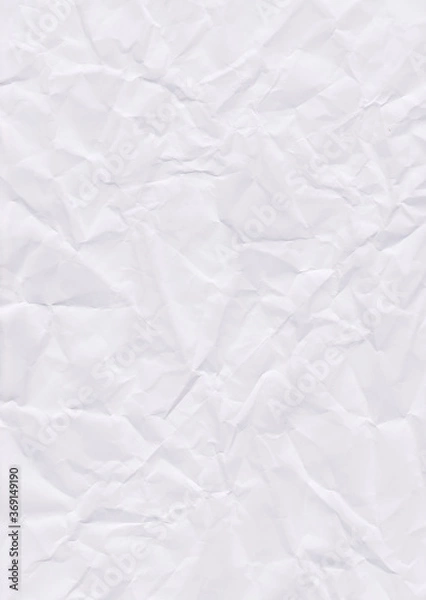 Obraz White fold paper and Crumpled background.