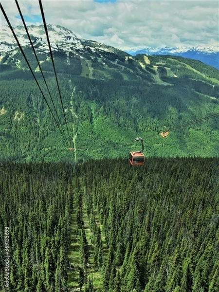 Obraz Gondola in Whistler, British Columbia, Canada