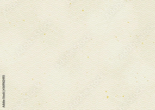 Obraz 青海波の和紙の背景