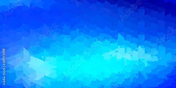 Fototapeta Light blue vector polygonal background.