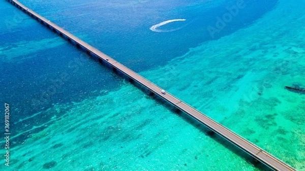 Obraz 沖縄県・宮古島・来間島・来間大橋