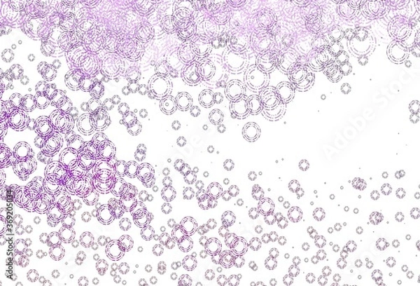 Fototapeta Light Purple vector backdrop with dots.