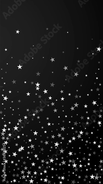 Fototapeta Random falling stars Christmas background. Subtle 