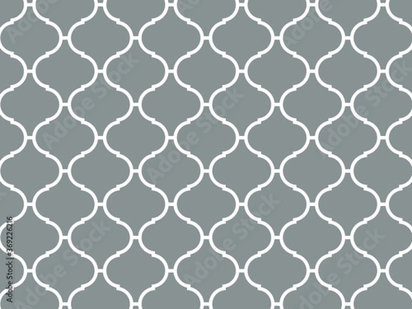 Obraz コラベルタイル　シームレスパターン　モザイクタイル　北欧　グレー