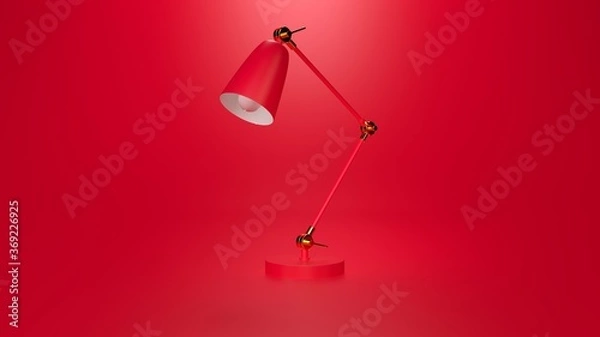 Obraz Lamp 3d render for background