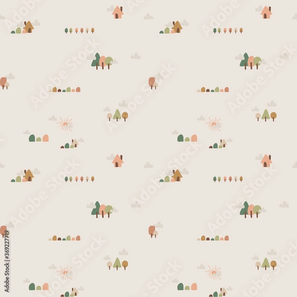 Obraz baby christmas seamless pattern