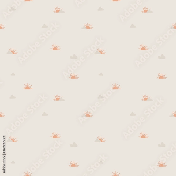 Obraz baby christmas seamless pattern