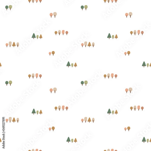 Obraz seamless pattern with flowers and birds