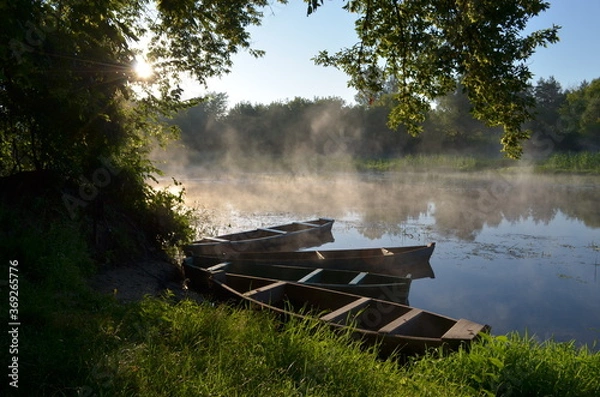 Obraz boat on the river