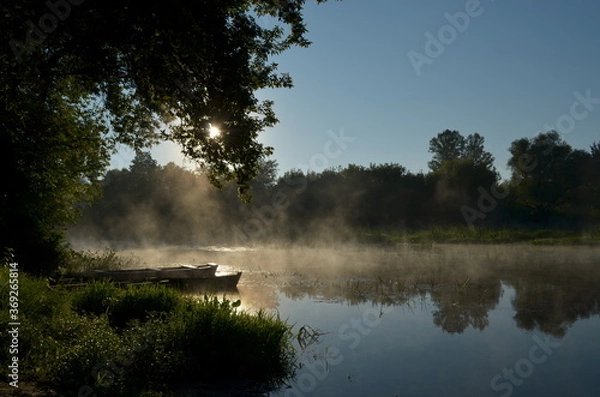Obraz boat on the river