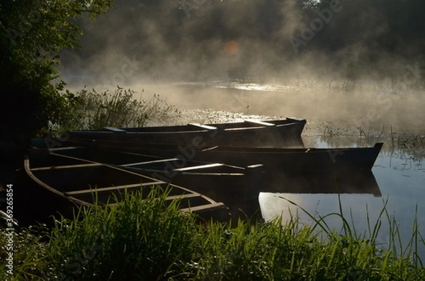 Obraz boat on the river
