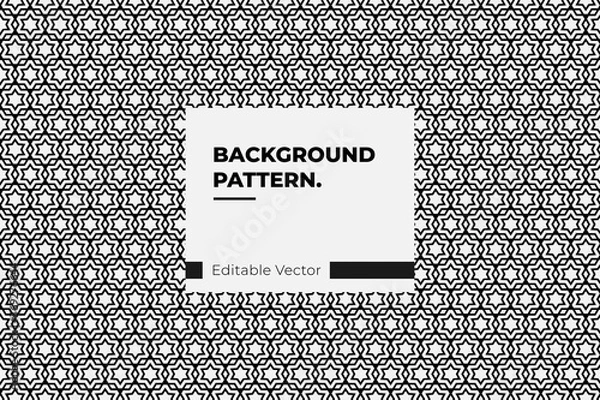 Fototapeta pattern abstract background star seamless decor vector