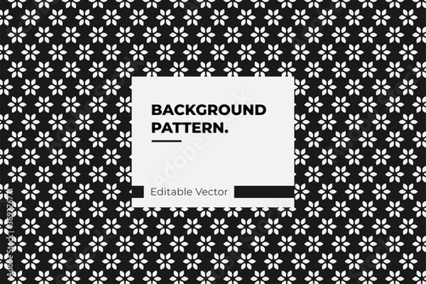 Obraz pattern background japanese flower style seamless vector