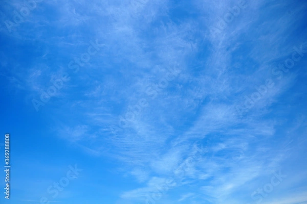 Obraz cirrus clouds on the blue sky
