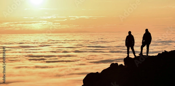 Obraz tired mountaineer