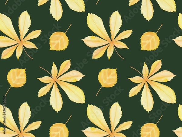 Obraz Seamless pattern. Automn floral print is ideal for textiles, printing, utensils and decor items.