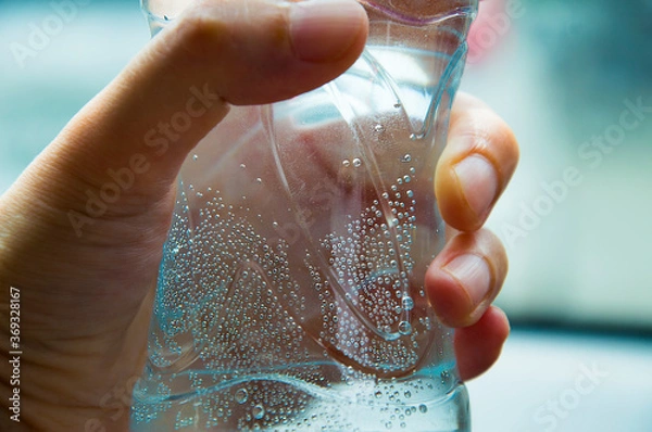 Fototapeta hand with water