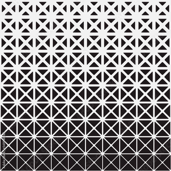 Fototapeta Seamless pattern background triangle, retro vintage design